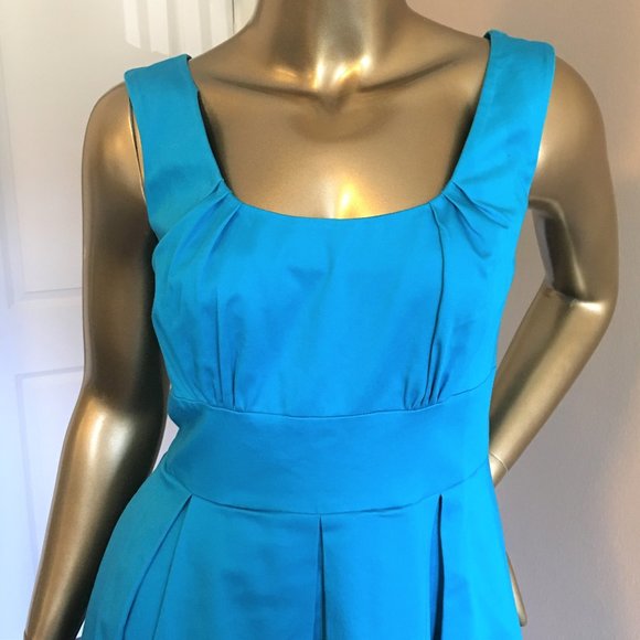 CALVIN KLEIN Sleeveless Pleated Scoop-Neck Dress - Picture 3 of 10